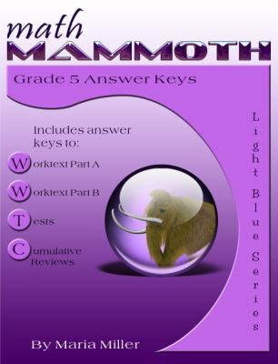 Math Mammoth Grade 5 Answer Keys 1942715196 Book Cover