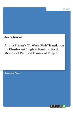 Amrita Pritam's "To Waris Shah" Translation by ...            Book Cover