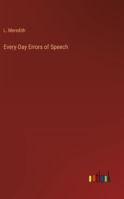 Every-Day Errors of Speech 3368810634 Book Cover