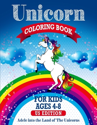 Unicorn Coloring Book: For Kids Ages 4-8 (US Ed... 1696456169 Book Cover