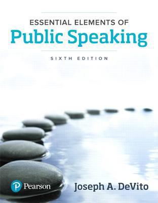 Essential Elements of Public Speaking (6th Edit... 0134402863 Book Cover