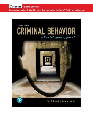 Criminal Behavior: A Psychological Approach [RE... 013561872X Book Cover