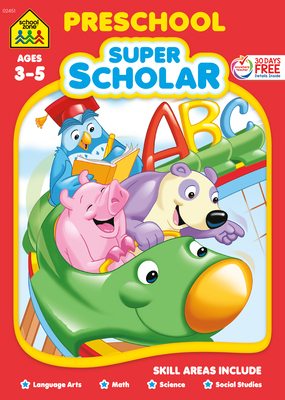 School Zone Preschool Super Scholar Workbook B0059XNYCY Book Cover