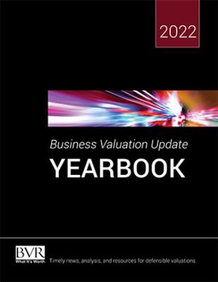 Paperback Business Valuation Update Yearbook 2022 Book