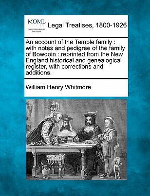 An Account of the Temple Family: With Notes and... 1240009178 Book Cover