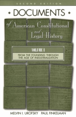 Documents of American Constitutional and Legal ... 0195128702 Book Cover