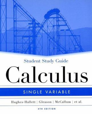 Student Study Guide to accompany Calculus: Sing... 0471659967 Book Cover