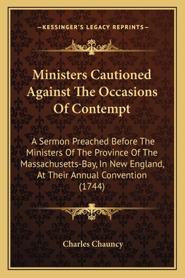 Ministers Cautioned Against The Occasions Of Co... 1163879762 Book Cover