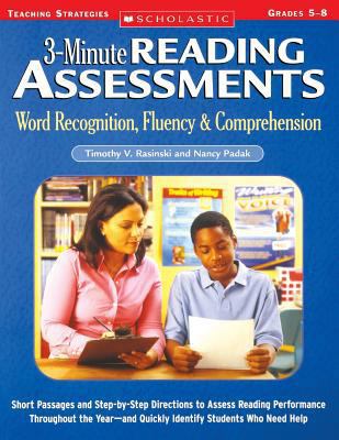 3-Minute Reading Assessments Prehension: Word R... B00B453PB6 Book Cover
