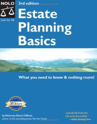 Estate Planning Basics 1413303528 Book Cover