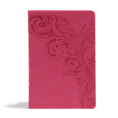 CSB Giant Print Reference Bible, Pink Leathertouch [Large Print] 1433647915 Book Cover