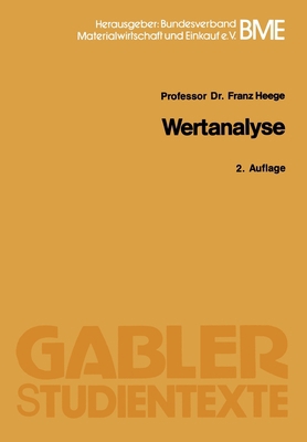 Wertanalyse [German] 3409026363 Book Cover
