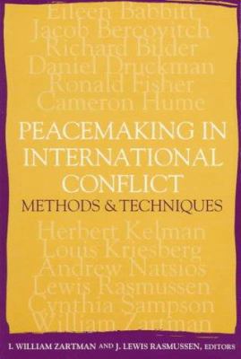 Peacemaking in International Conflict: Methods ... 1878379607 Book Cover