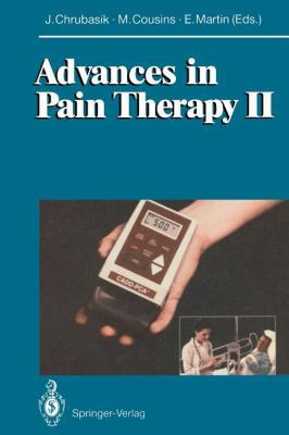 Advances in Pain Therapy II 3540569170 Book Cover