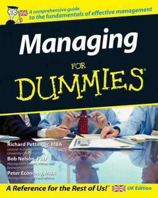 Managing for Dummies 0470056894 Book Cover