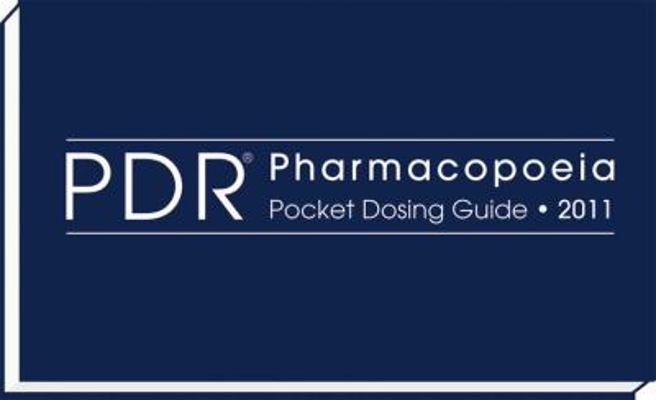 PDR Pharmacopoeia Pocket Dosing Guide 2011 1563637863 Book Cover