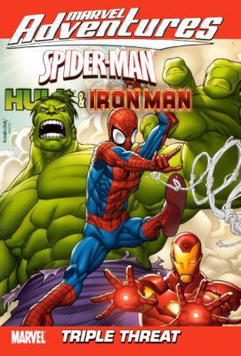 Hulk & Ironman: Triple Threat 0606142991 Book Cover