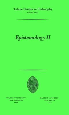 Epistemology II 9024702925 Book Cover