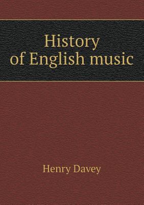 History of English Music 5518438095 Book Cover