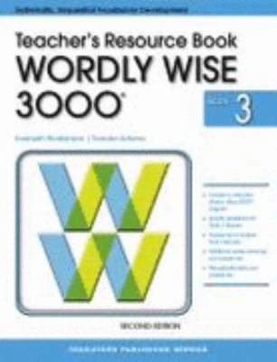 Wordly Wise 3000, Book 3: Teacher Resource Book... 0838828345 Book Cover