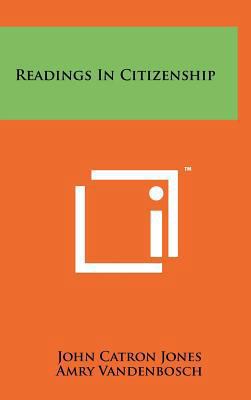 Readings in Citizenship 1258230771 Book Cover