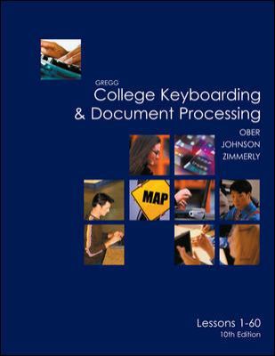 Gregg College Keyboarding and Document Processi... 007313841X Book Cover