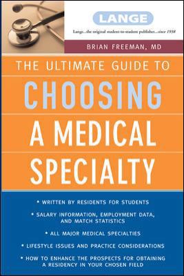 The Ultimate Guide to Choosing a Medical Specialty 007141052X Book Cover