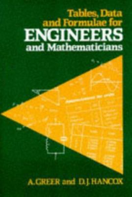 Tables, Data and Formulae for Engineers and Mat... 0748700773 Book Cover
