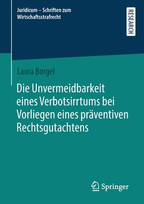 Die Unvermeidbarkeit eines Verbotsirrtums bei V... [German]            Book Cover