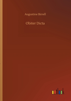 Obiter Dicta 3734090083 Book Cover