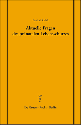 Aktuelle Fragen des pränatalen Lebensschutzes [German] 3899490010 Book Cover