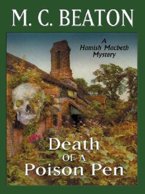 Death of a Poison Pen [Large Print] 1587246767 Book Cover
