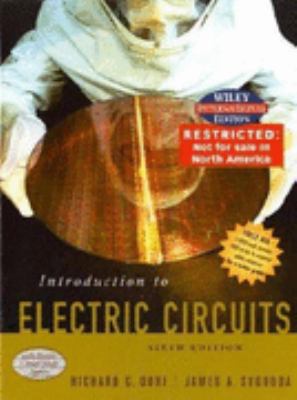 Introduction to Electric Circuits 0471452335 Book Cover