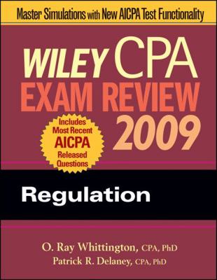 Wiley CPA Exam Review 2009: Regulation 0470286040 Book Cover