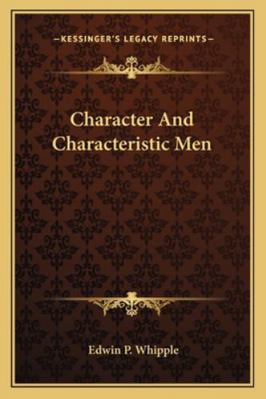 Character And Characteristic Men 1162803525 Book Cover