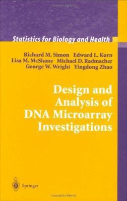 Design and Analysis of DNA Microarray Investiga... B007YZS7VI Book Cover