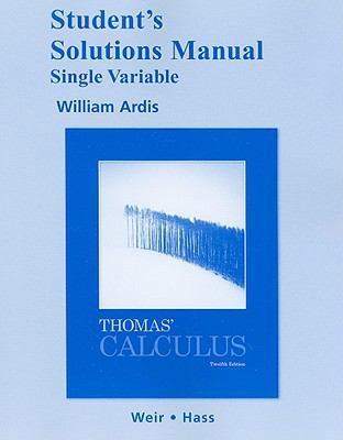 Student Solutions Manual, Single Variable for T... 0321600703 Book Cover