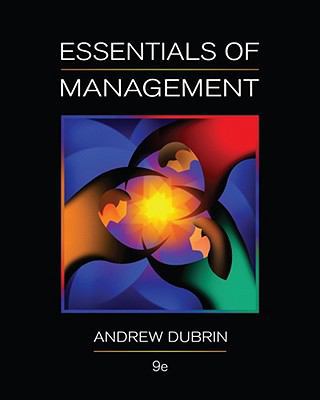 Essentials of Management, 9th Edition 0538478233 Book Cover