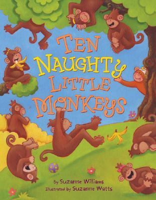 Ten Naughty Little Monkeys 0060599057 Book Cover