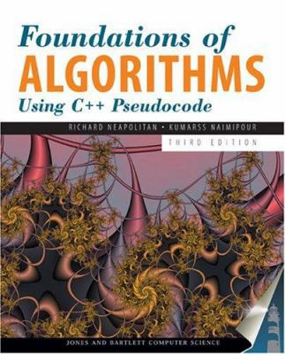 Foundations of Algorithms using C++ Pseudocode: . 0763723878 Book Cover