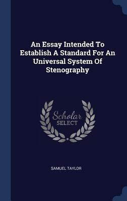 An Essay Intended To Establish A Standard For A... 1340573733 Book Cover