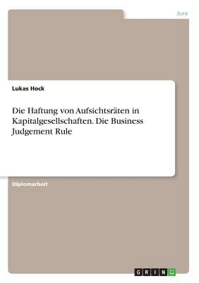 Die Haftung von Aufsichtsräten in Kapitalgesell... [German] 3668211280 Book Cover