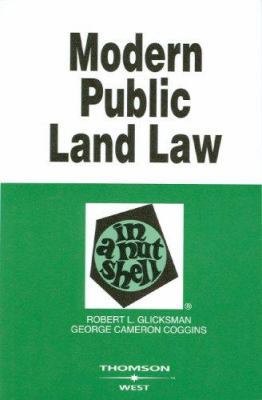 Modern Public Land Law in a Nutshell 0314162852 Book Cover