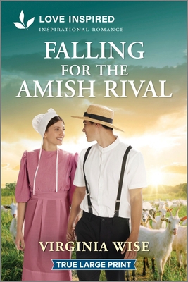 Falling for the Amish Rival: An Uplifting Inspi... [Large Print] 1335940197 Book Cover