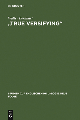 "True Versifying" [German] 3484450290 Book Cover