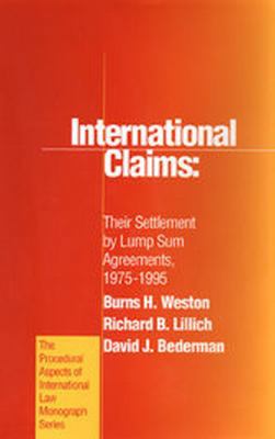 International Claims: Their Settlement by Lump ... 1571050582 Book Cover