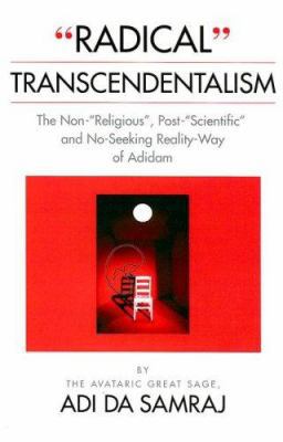 Radical Transcendentalism 1570972265 Book Cover