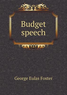 Budget speech 5518874715 Book Cover