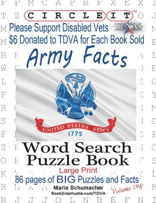 Circle It, Army Facts, Word Search, Puzzle Book [Large Print] 1945512636 Book Cover