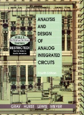 Analysis and Design of Analogue Integrated Circ... 047137752X Book Cover